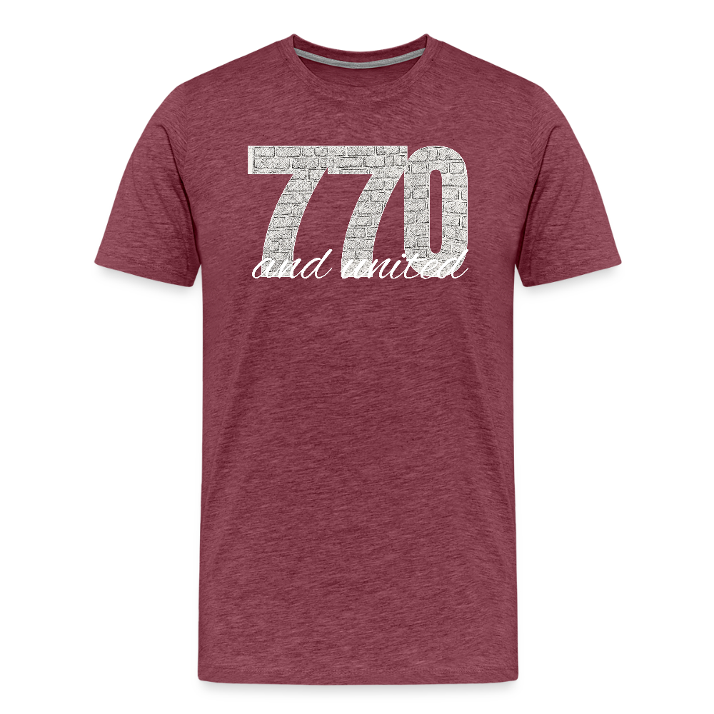 770 And United Light Men's Premium T-Shirt - heather burgundy