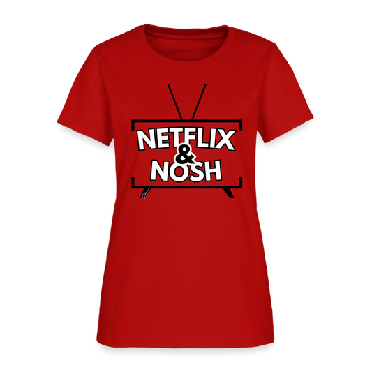 Netflix & Nosh Women's T-Shirt - red
