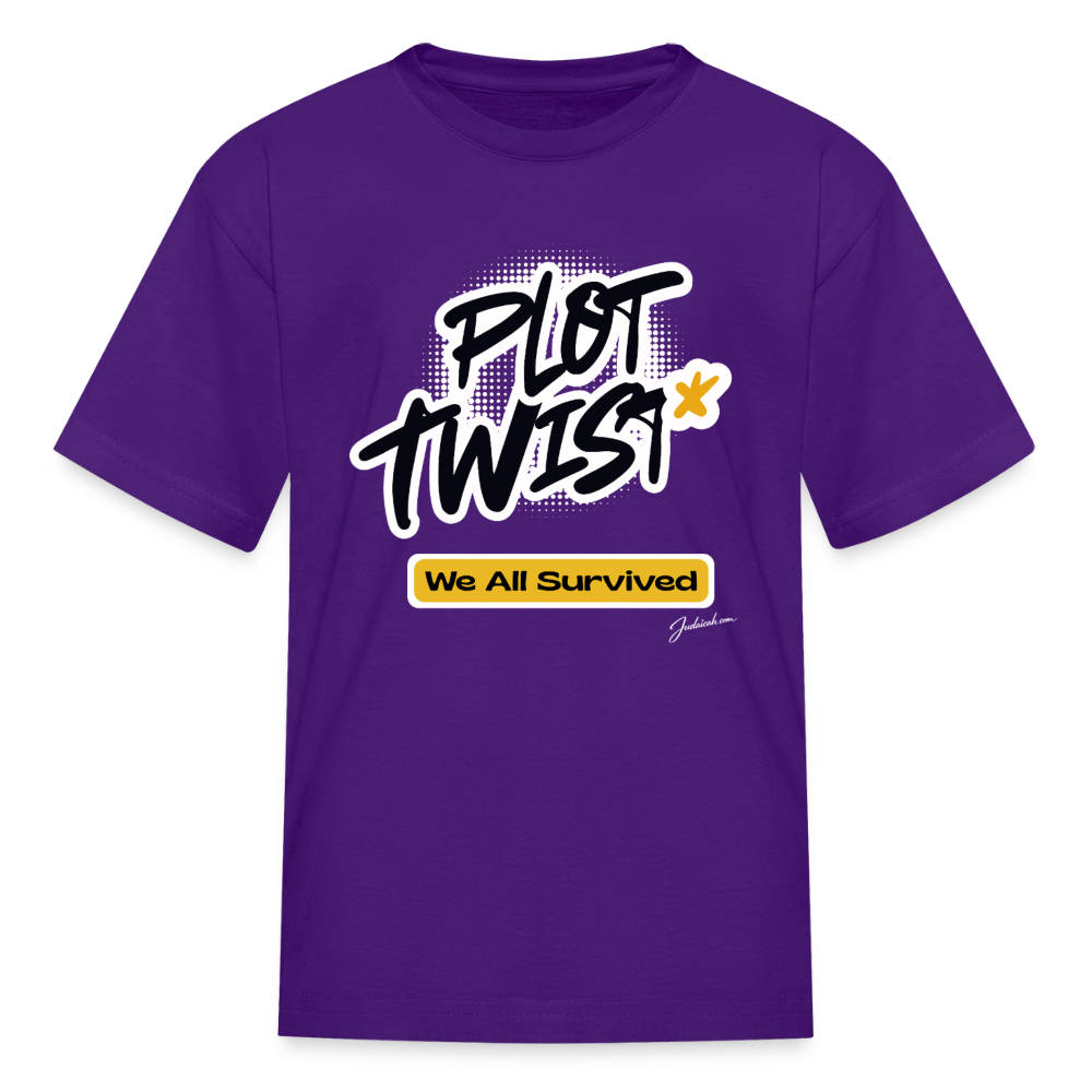 Plot Twist Kids' T-Shirt - purple
