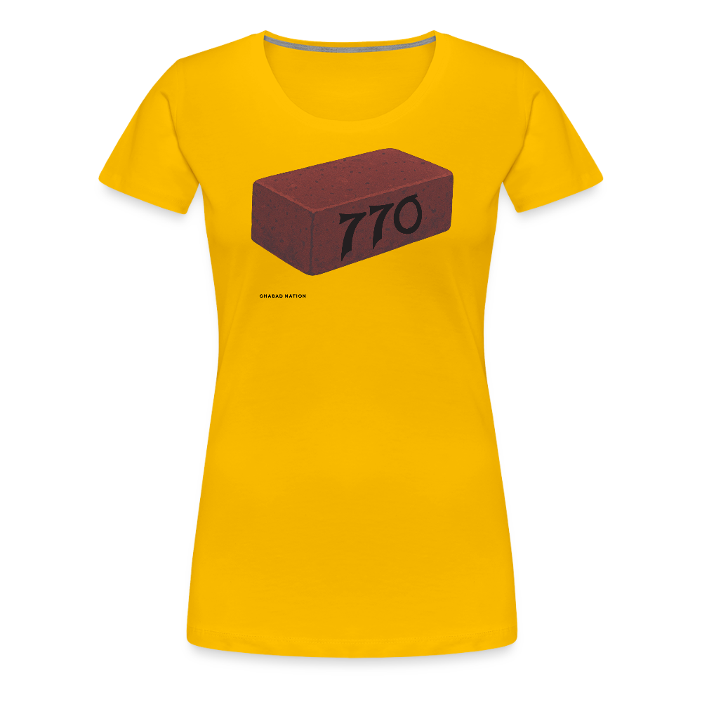 770 Solid Brick Women’s Premium T-Shirt - sun yellow