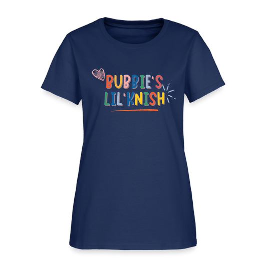 Bubbie's Lil' Knish Women's T-Shirt -  blue dusk