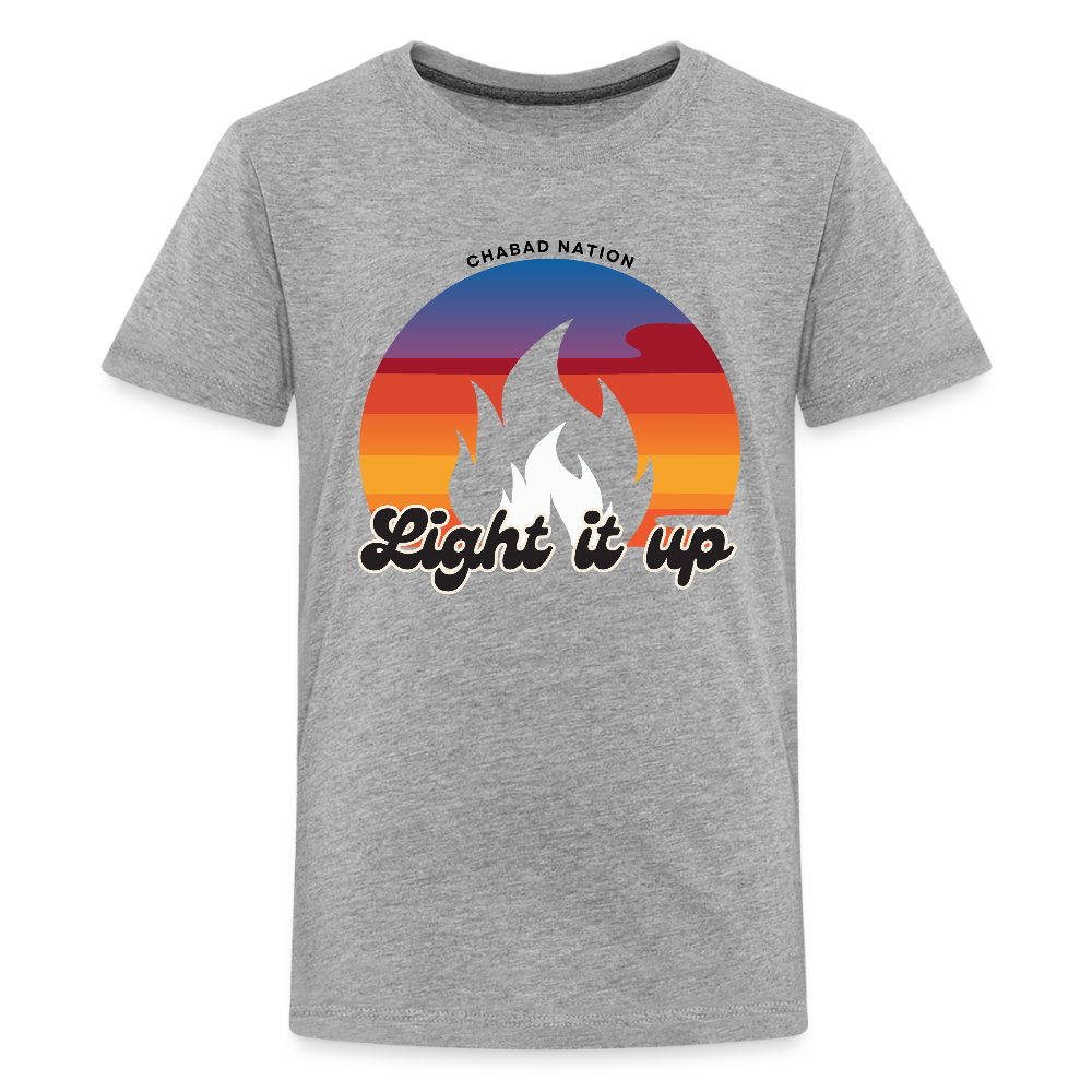 Light It Up Kids' Premium T-Shirt - heather gray