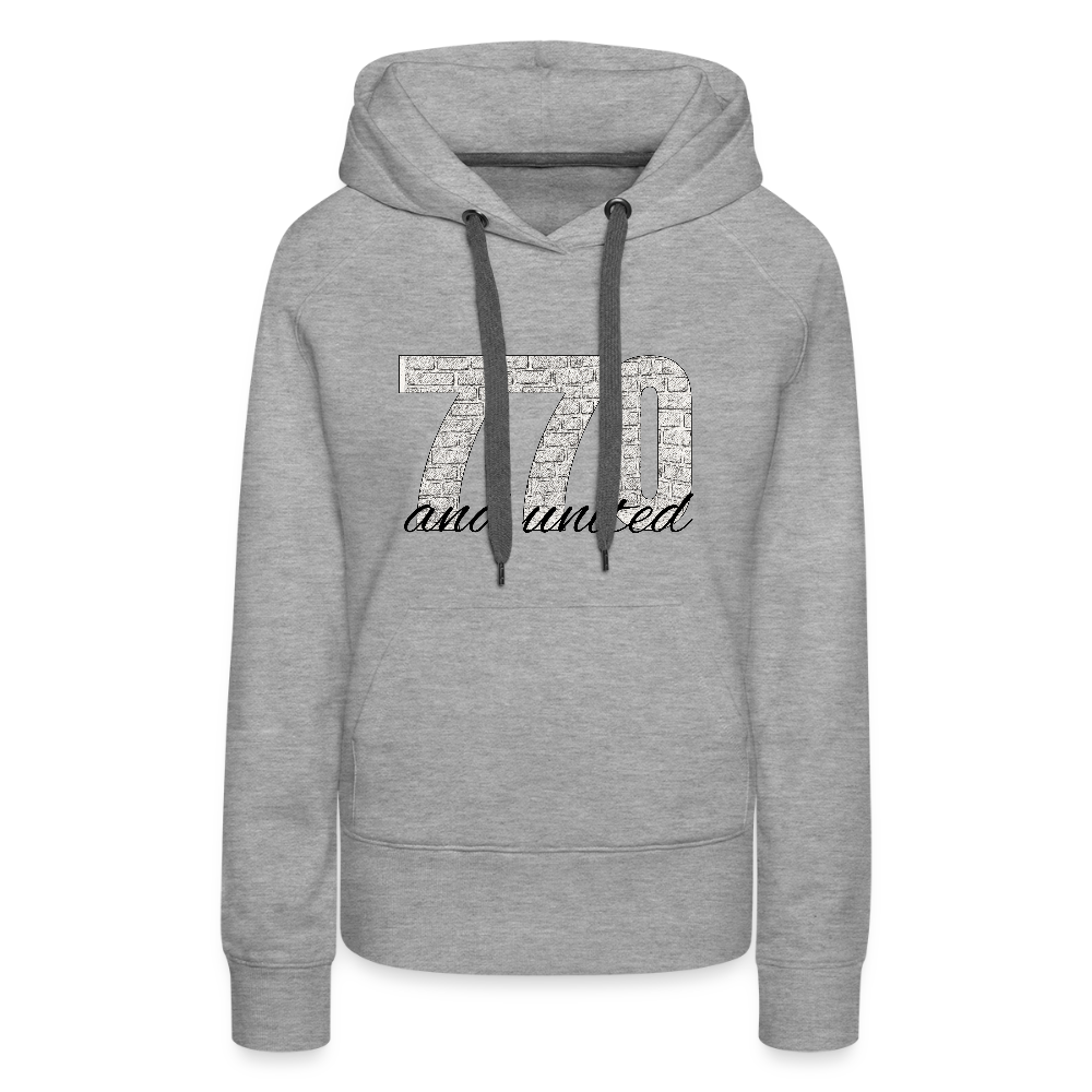 770 And United Women’s Premium Hoodie - heather grey