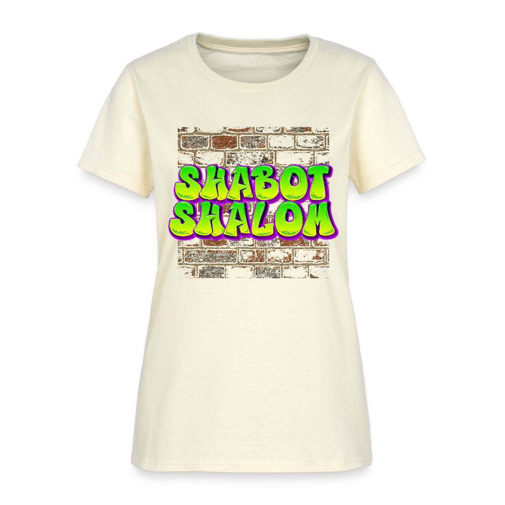 Shabot Shalom Brick 770 Graffiti Women's T-Shirt - off white