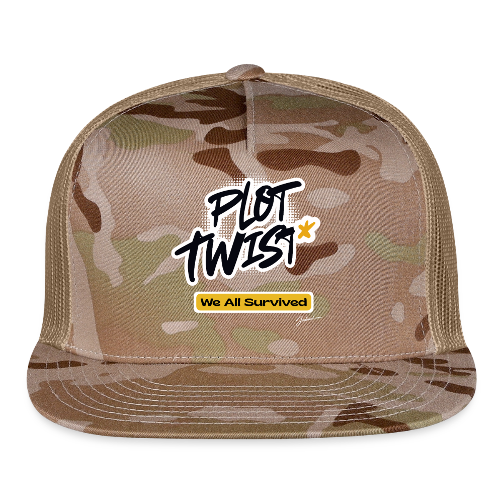 Plot Twist Trucker Hat - MultiCam\tan