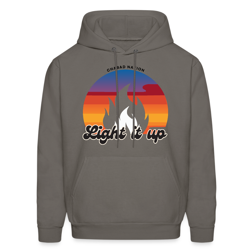 Light It Up Men's Hoodie - asphalt gray