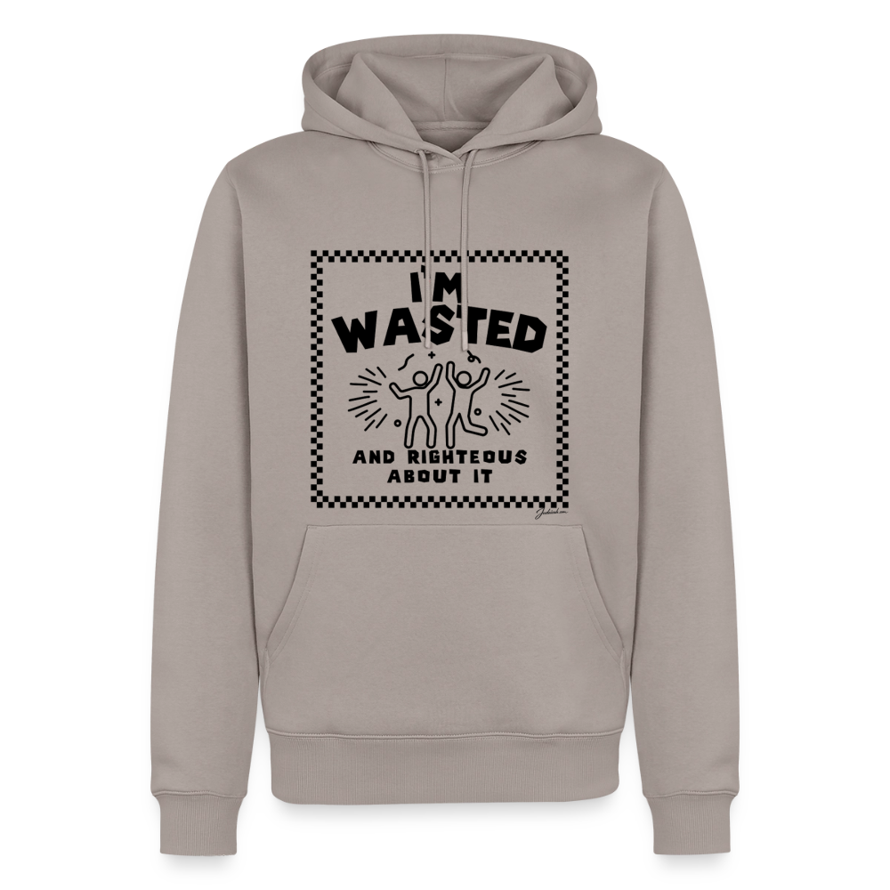 Wasted & Righteous Men’s Premium Hoodie - taupe