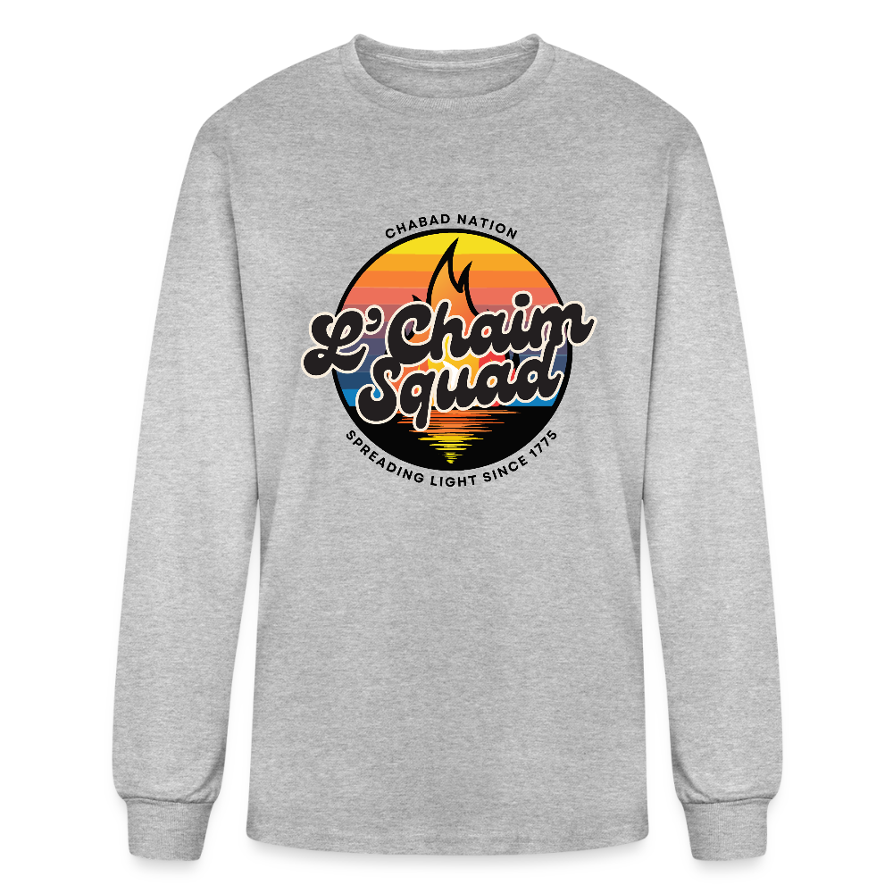L’Chaim Squad – Spreading Light Men's Long Sleeve T-Shirt - heather gray