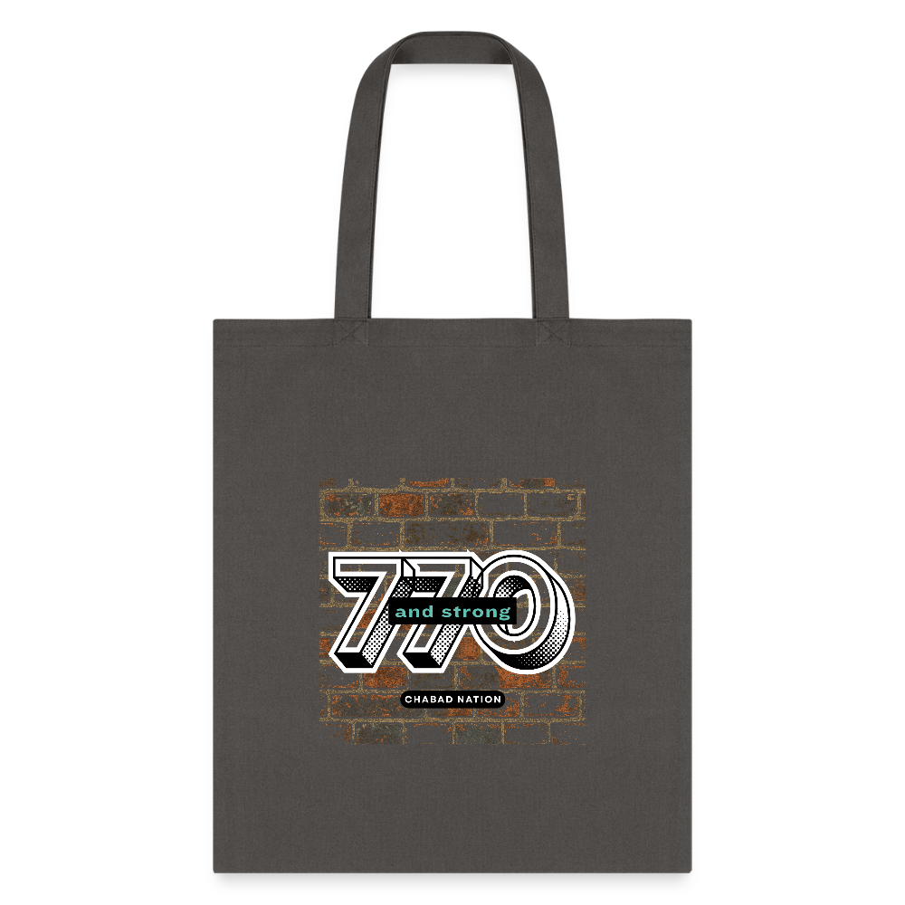 770 And Strong Tote Bag - charcoal
