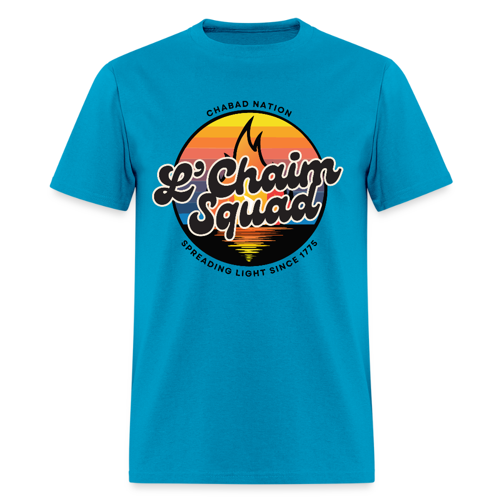 L’Chaim Squad – Spreading Light Men's T-Shirt | GILDAN 5000 - turquoise