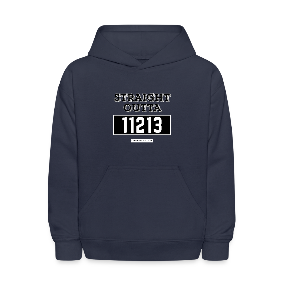Straight Outta 11213 Kids' Hoodie - navy