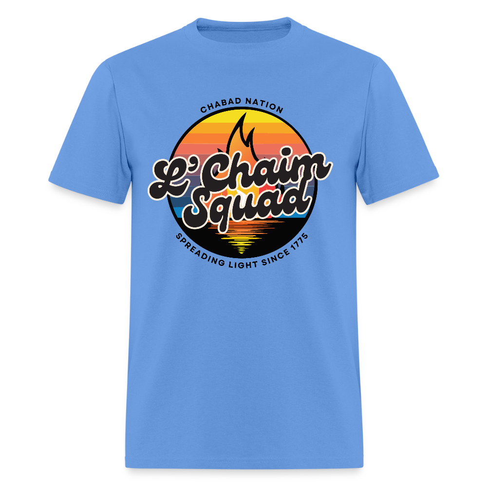 L’Chaim Squad – Spreading Light Men's T-Shirt | GILDAN 5000 - carolina blue