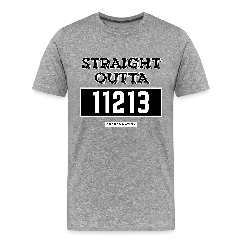 Straight Outta 11213 Men's Premium T-Shirt - heather gray