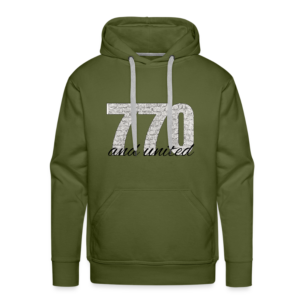 770 And United Men’s Premium Hoodie - olive green