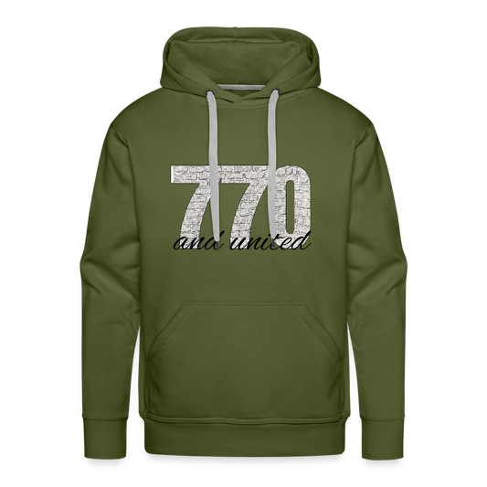 770 And United Men’s Premium Hoodie - olive green
