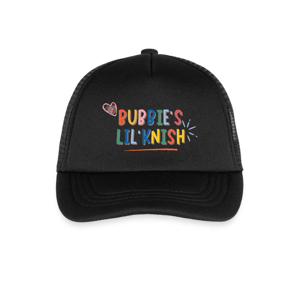 Bubbie's Lil' Knish Kid's Trucker Cap - black