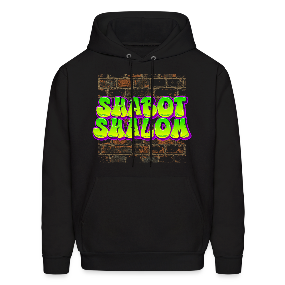 Shabot Shalom Brick 770 Graffiti Men's Hoodie - black