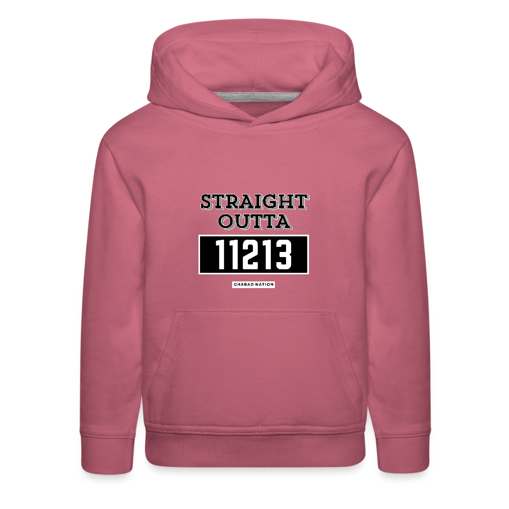 Straight Outta 11213 Kids‘ Premium Hoodie - mauve
