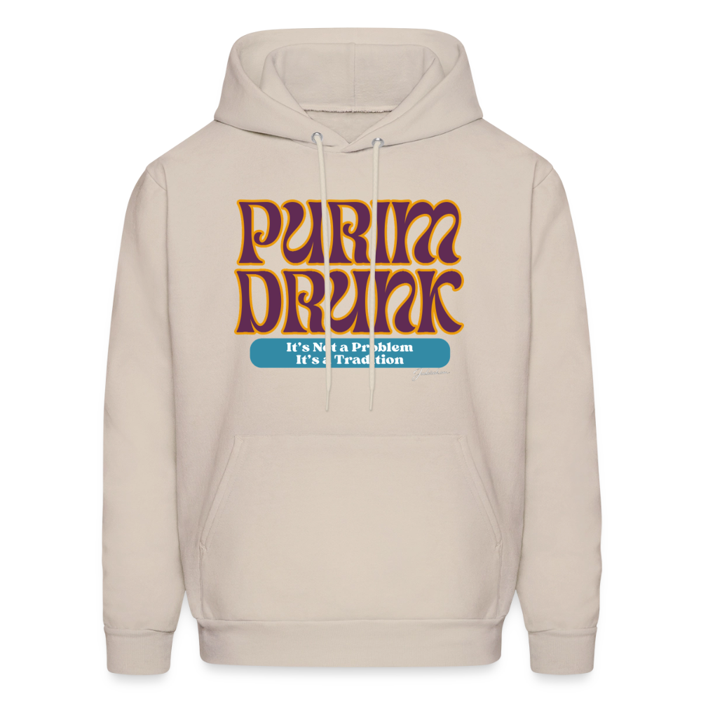Purim Drunk Men's Hoodie - Sand