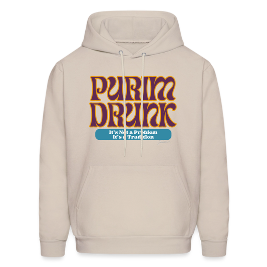 Purim Drunk Men's Hoodie - Sand