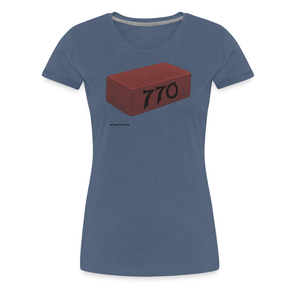 770 Solid Brick Women’s Premium T-Shirt - heather blue