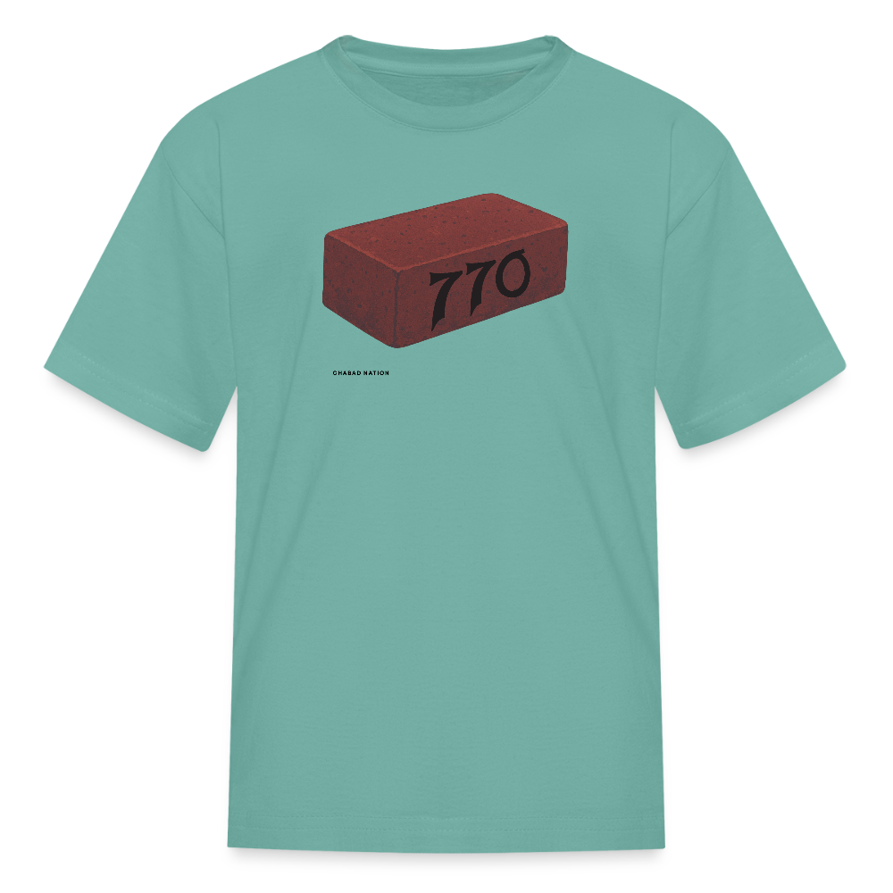 770 Solid Brick Kids' T-Shirt - aquatic