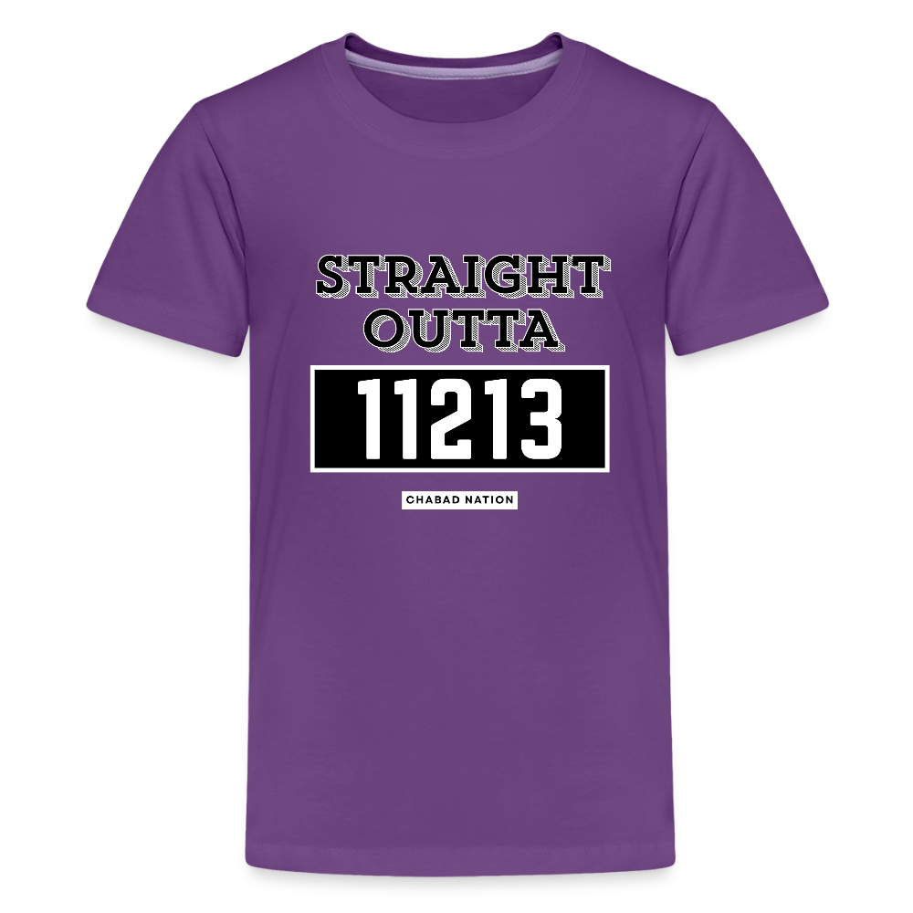 Straight Outta 11213 Kids' Premium T-Shirt - purple