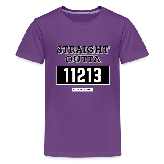 Straight Outta 11213 Kids' Premium T-Shirt - purple