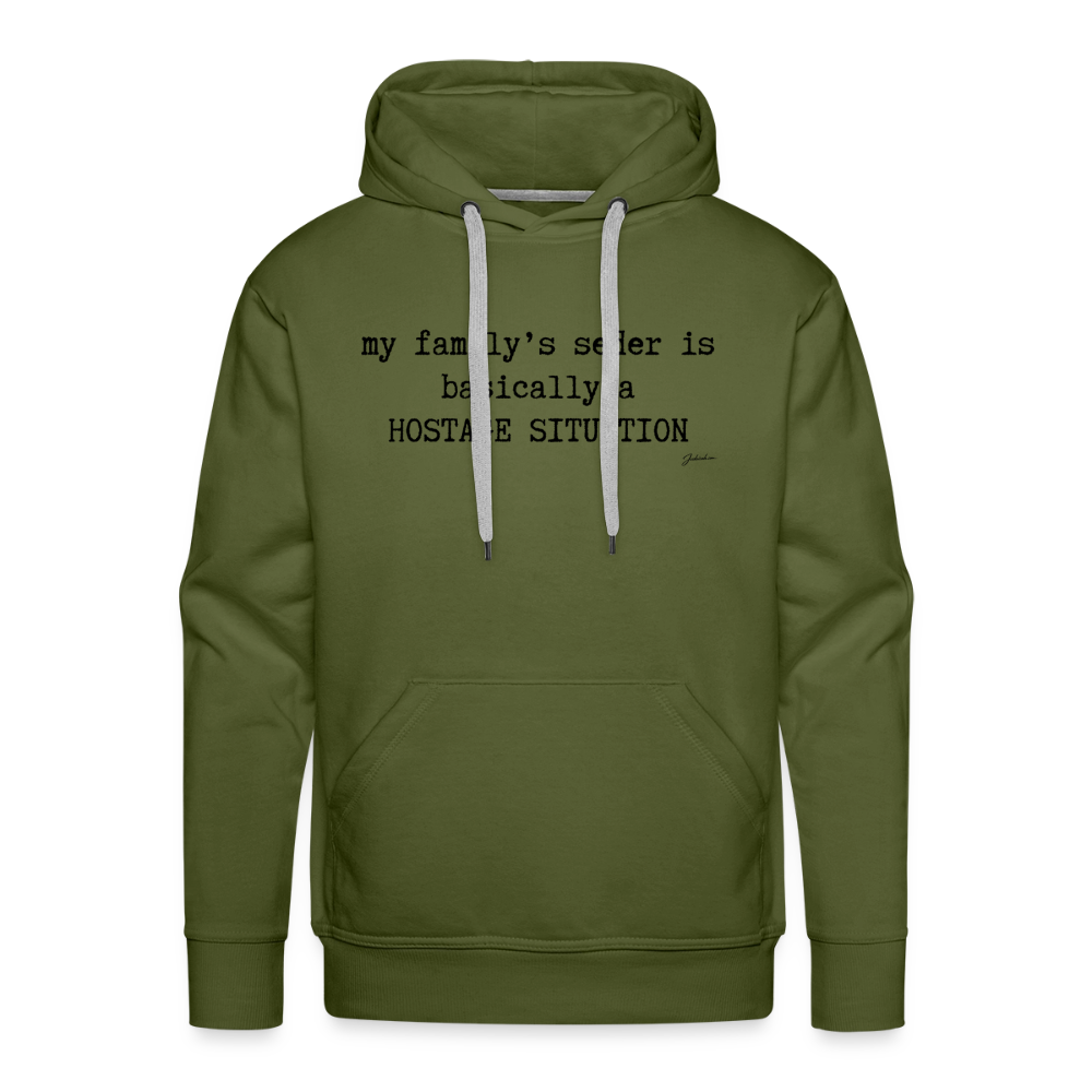 Seder Hostage Men’s Premium Hoodie - olive green