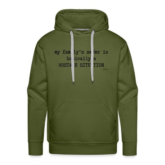 Seder Hostage Men’s Premium Hoodie - olive green