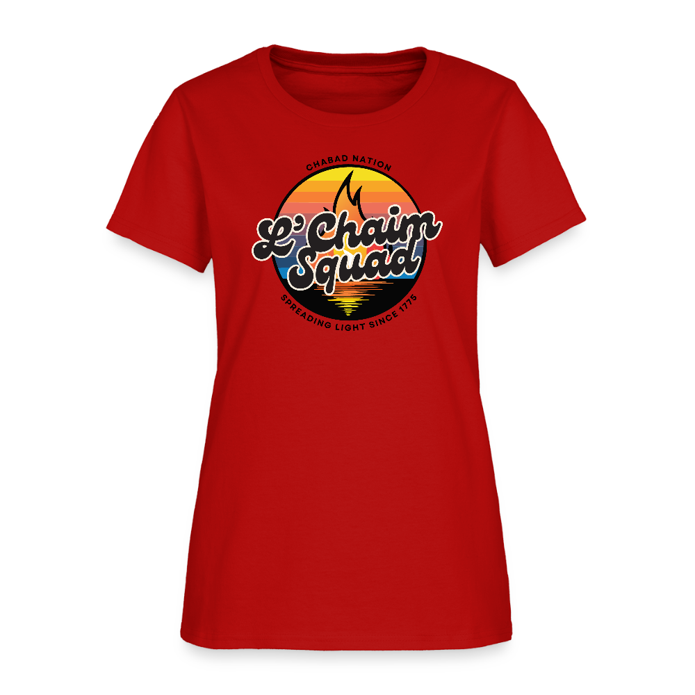 L’Chaim Squad – Spreading Light Women's T-Shirt - red