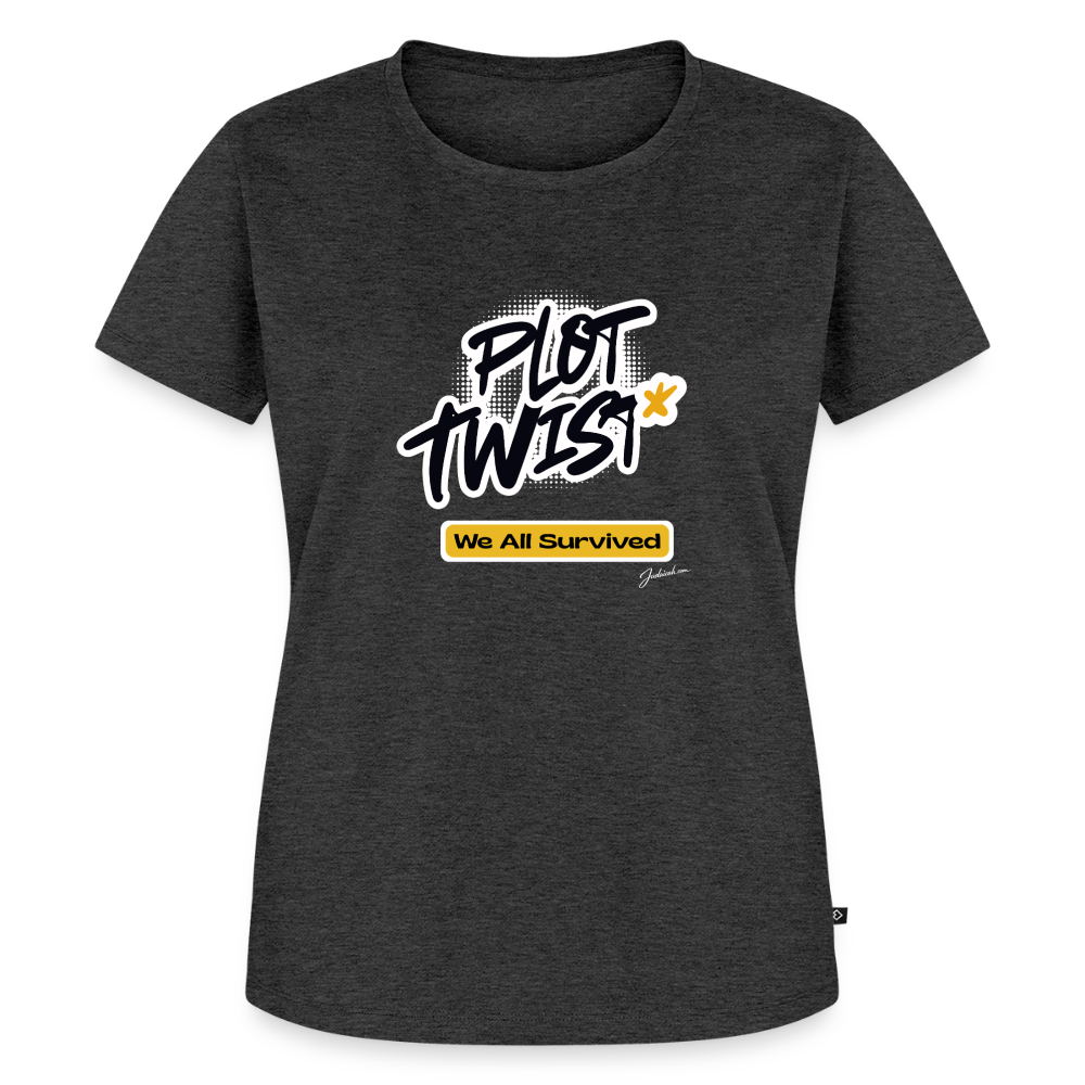 Plot Twist Women’s Premium T-Shirt - heather anthracite
