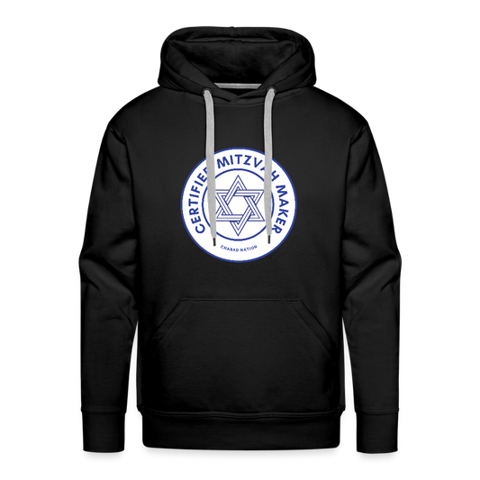 Certified Mitzvah Maker Men’s Premium Hoodie - black