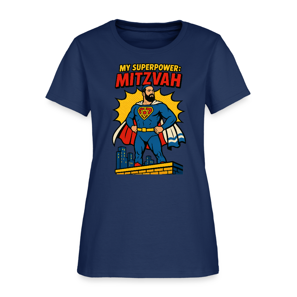 My Superpower: Mitzvah Women's T-Shirt -  blue dusk