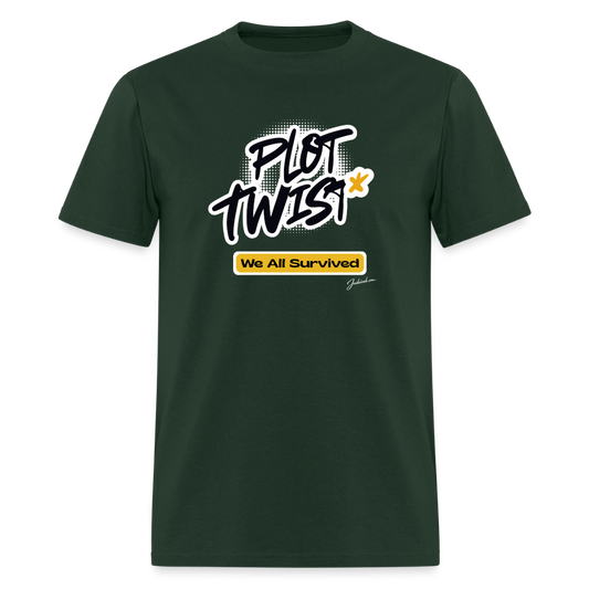 Plot Twist Men's T-Shirt | GILDAN 5000 - forest green