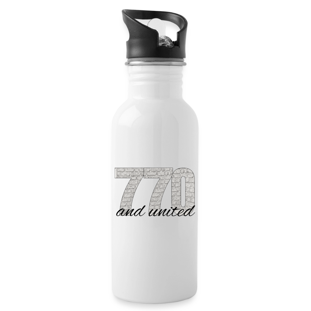 770 And United Water Bottle - white