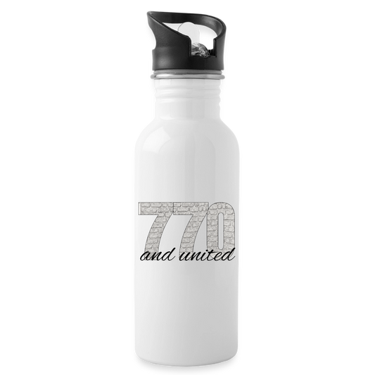 770 And United Water Bottle - white