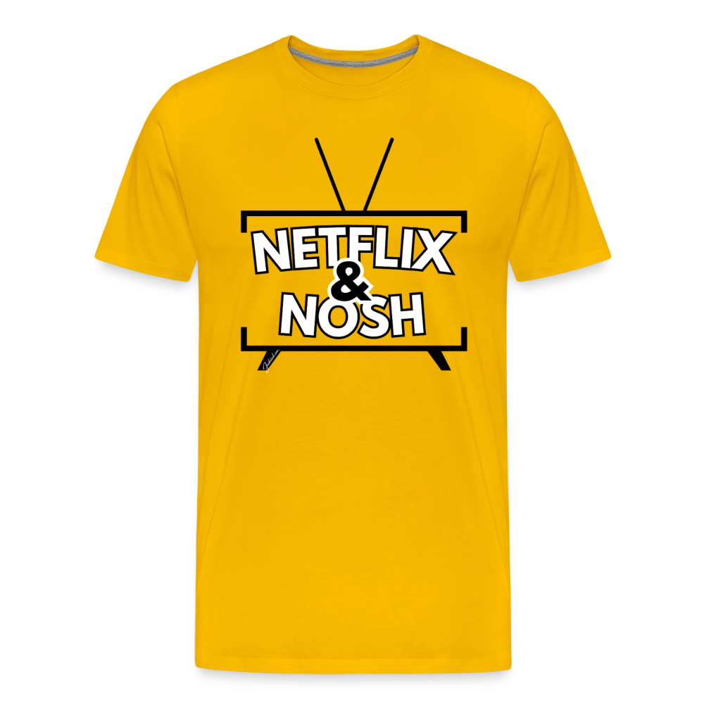 Netflix & Nosh Men's Premium T-Shirt - sun yellow