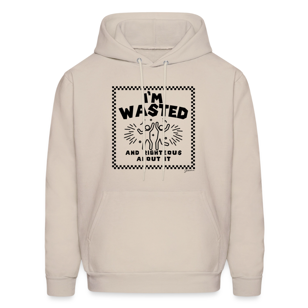 Wasted & Righteous Men's Hoodie - Sand