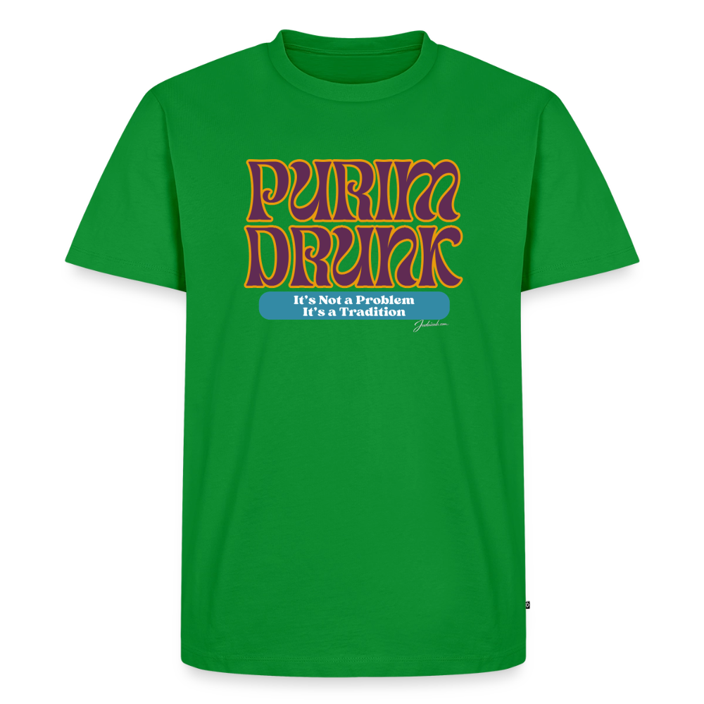 Purim Drunk Men's Premium T-Shirt - green