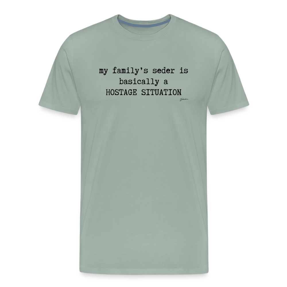 Seder Hostage Men's Premium T-Shirt - steel green