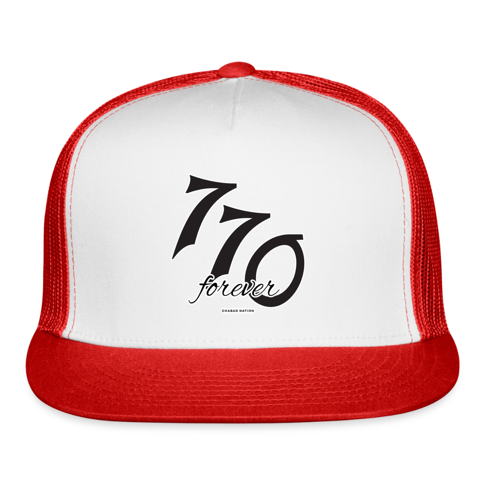 770 Forever Trucker Hat - white/red
