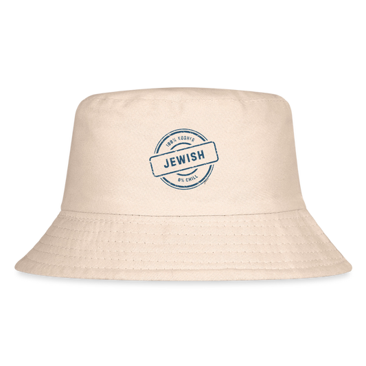 100% Jewish Kid's Bucket Hat - Natural