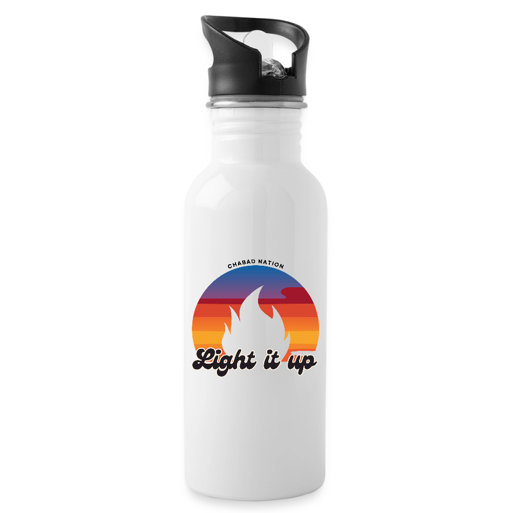 Light It Up Water Bottle - white
