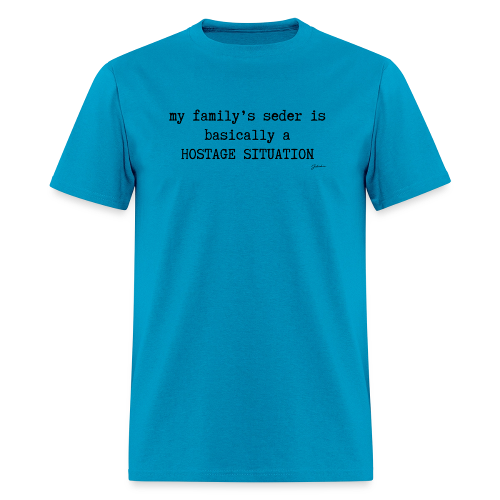 Seder Hostage Men's T-Shirt | GILDAN 5000 - turquoise