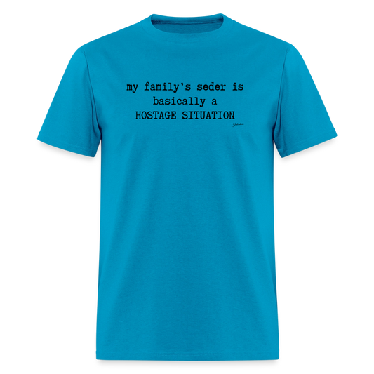 Seder Hostage Men's T-Shirt | GILDAN 5000 - turquoise