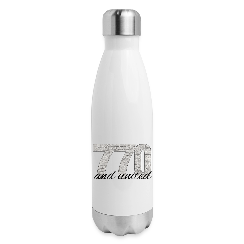 770 And United Insulated Stainless Steel Water Bottle - white