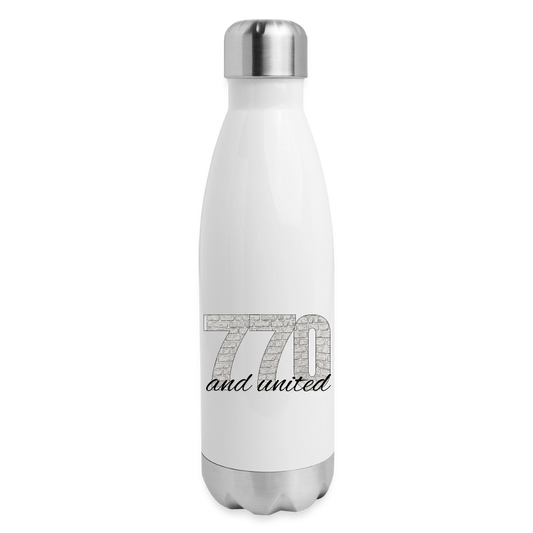 770 And United Insulated Stainless Steel Water Bottle - white