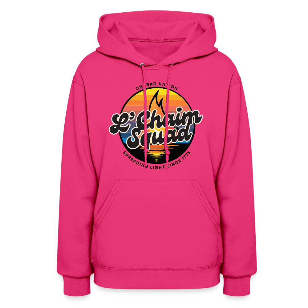 Lâ€™Chaim Squad â€“ Spreading Light Women's Hoodie - fuchsia