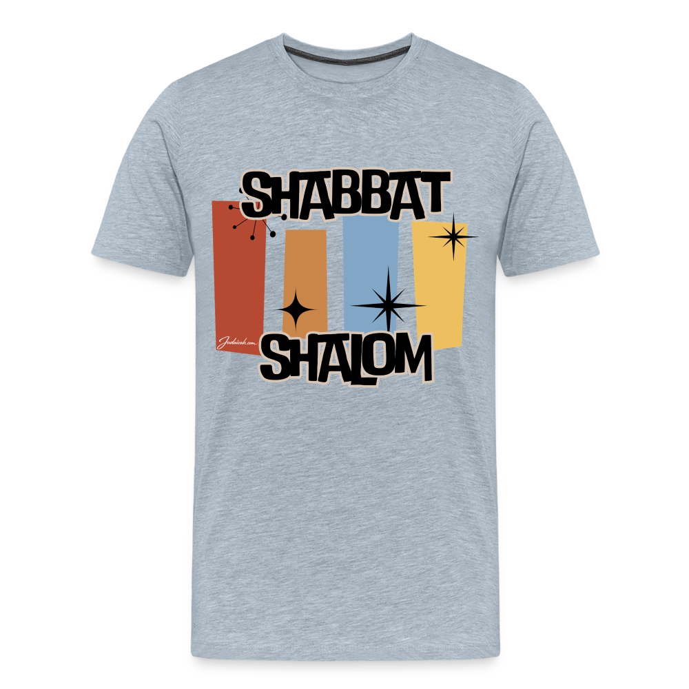 Retro Shabbat Men's Premium T-Shirt - heather ice blue
